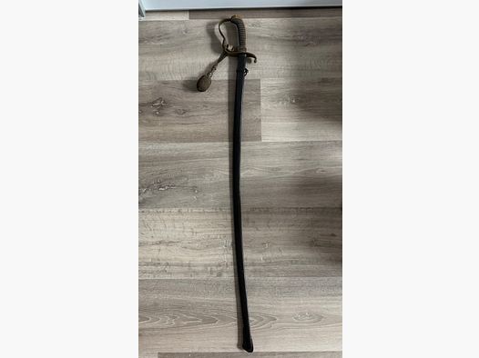 Bawarski szabla oficerska M/1855 WKC – z pochewką i portepee, przedmiot kolekcjonerski