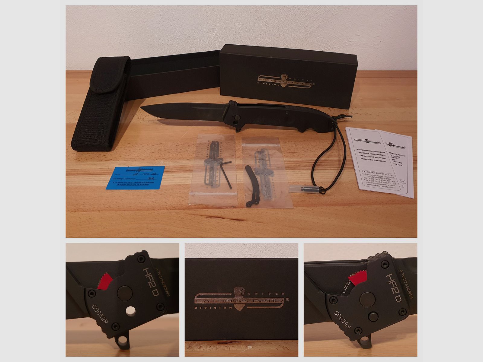 Couteau de poche Extrema Ratio HF2 D Black / Couteau