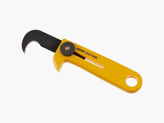 Notfallmesser / Haken Cuttermesser f. Fallschirmspringer - Gelb - von "Olfa"- Made in Japan