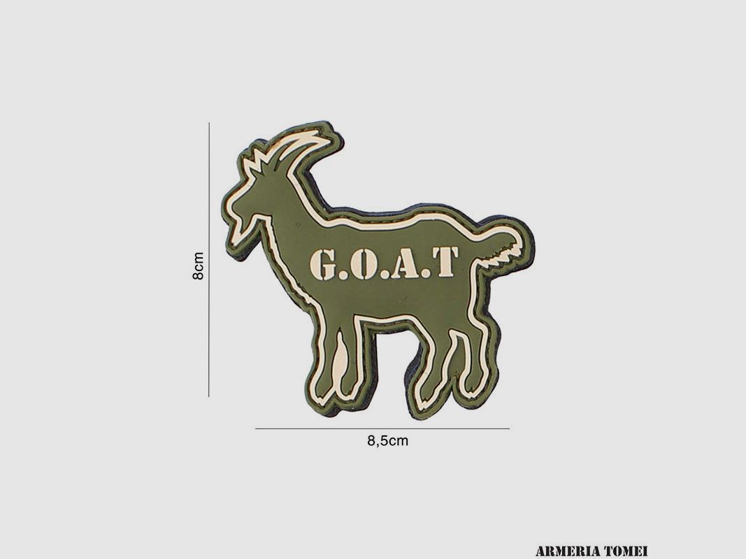 PATCH – 3D PVC G.O.A.T GREEN #3107