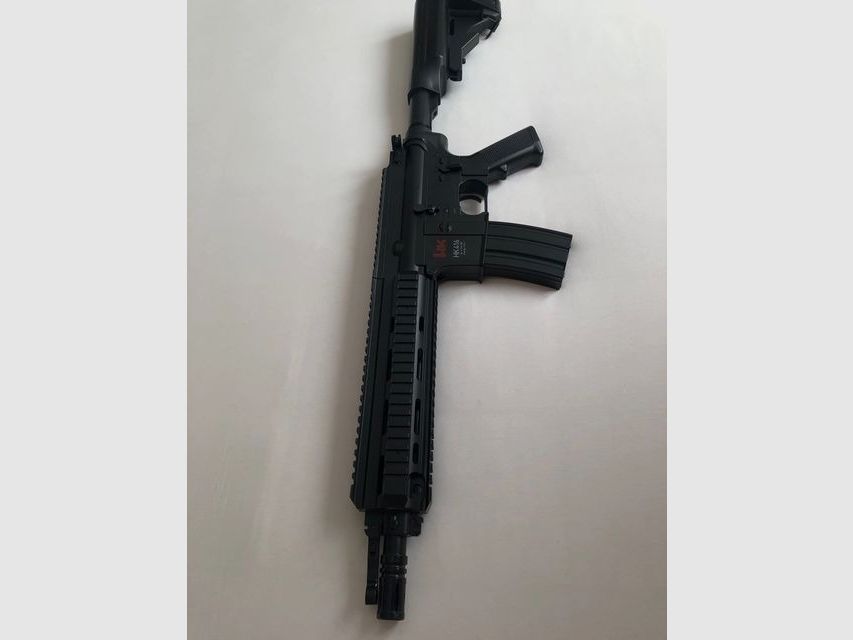 Heckler & Koch HK416C rifle de softair 6mm completamente automático incluye 2 x batería + caja original + balas 6mm