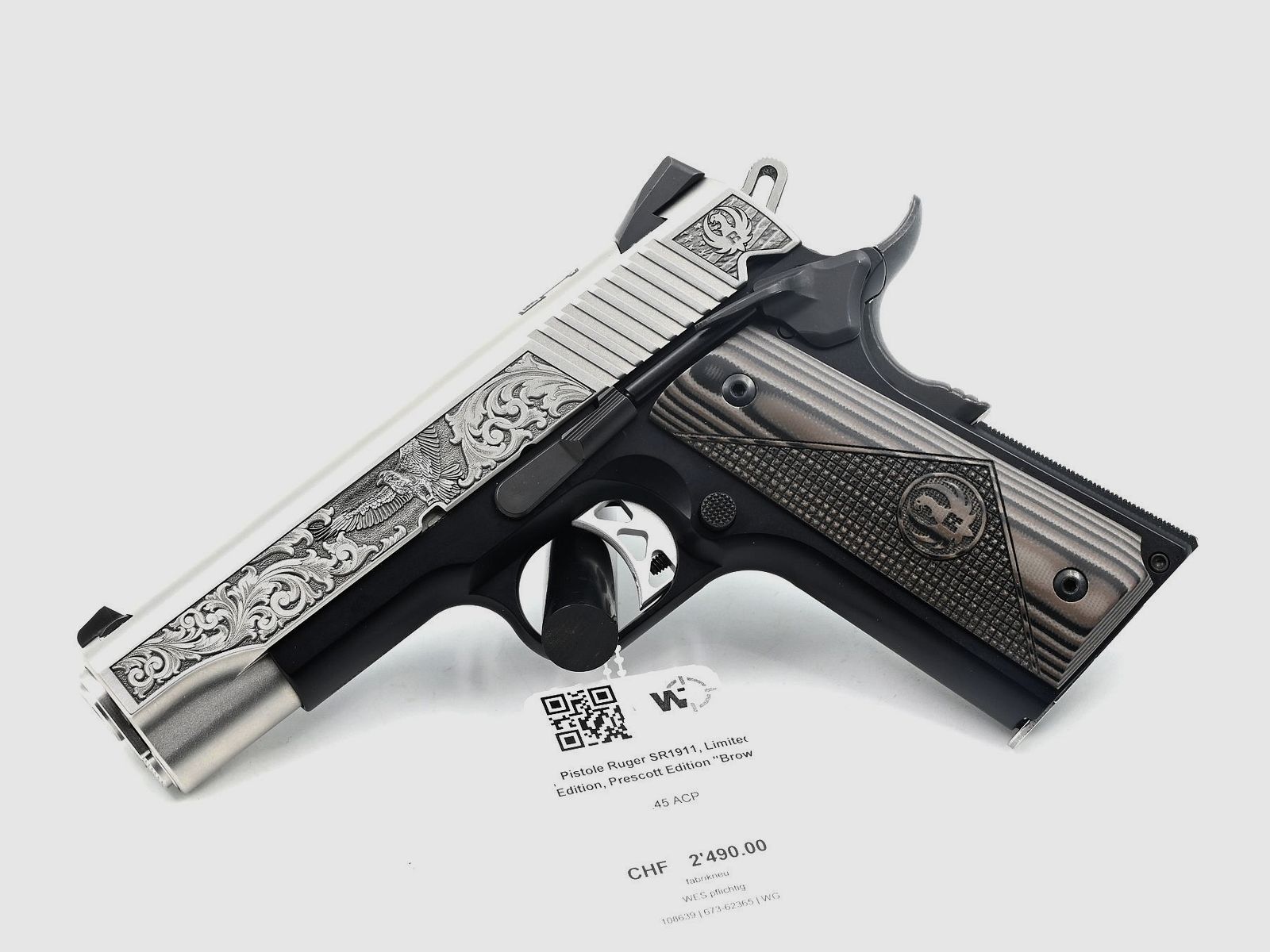 Pistole Ruger SR1911, Limited Edition, Prescott Edition “Brown””, .45 ACP, Bild 1 von 2
