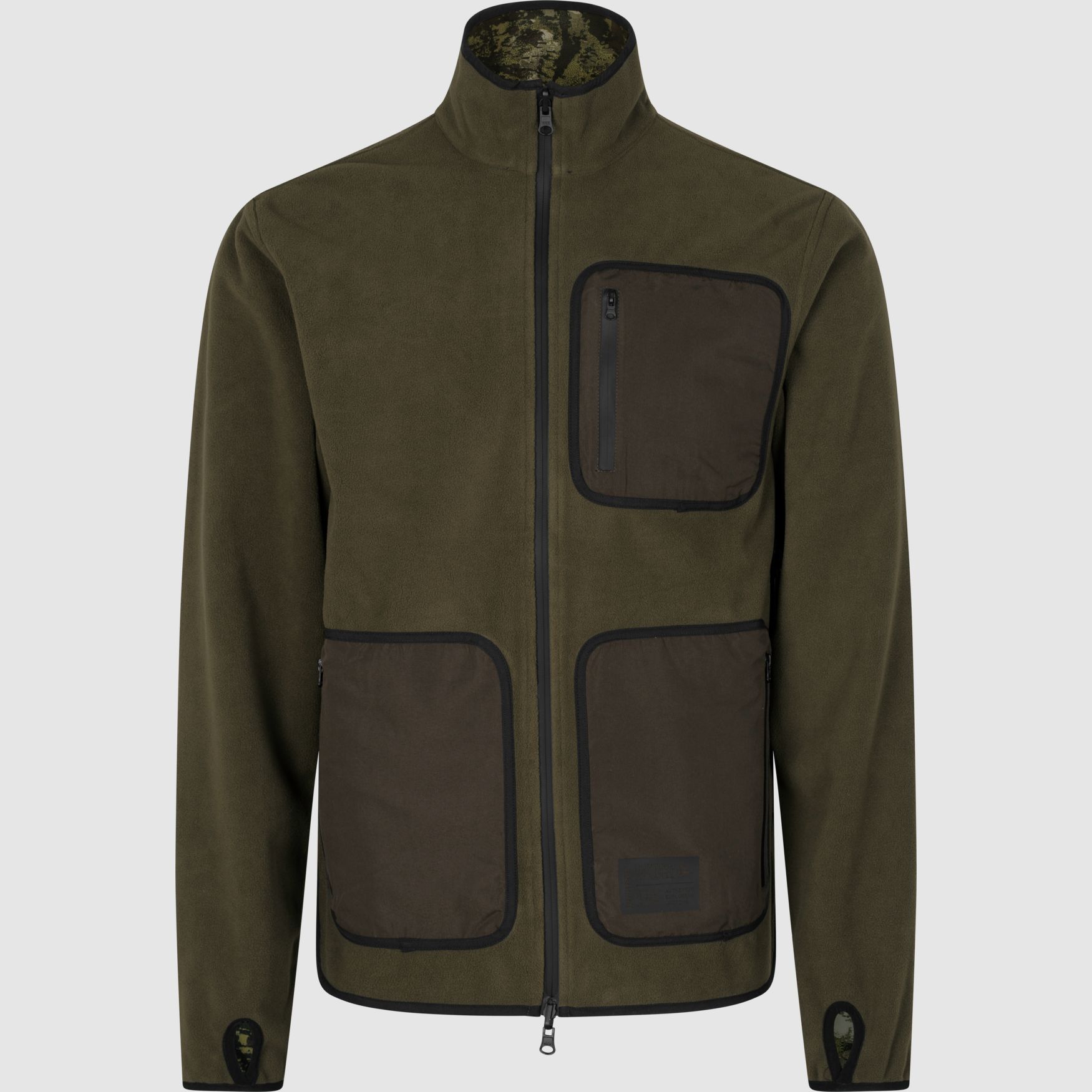 Seeland Rogue Reversible Fleece Jacket Men Light Pine/InVis Green 5XL