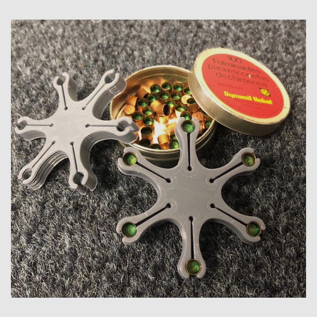 5 x zestaw do zakupu kapiszonów Capper V4 rewolwer kapiszonowy rewolwer z przednim załadunkiem pistolet kapiszonowy - Colt Hege Uberti Pedersoli