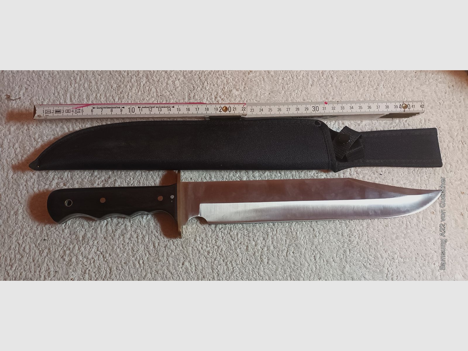 couteau Bowie en acier inoxydable bullson