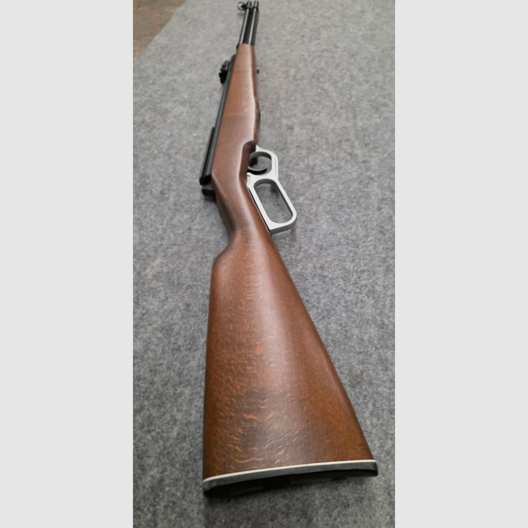 Con foglio pubblicitario e manuale d'uso !!! Raro fucile ad aria compressa Western a leva inferiore Haenel Mod. 580 in ottime condizioni, immagine 11 di 20