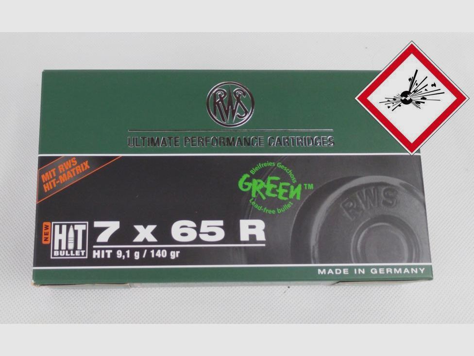 RWS HIT hunting cartridge caliber 7X65 R 140grs