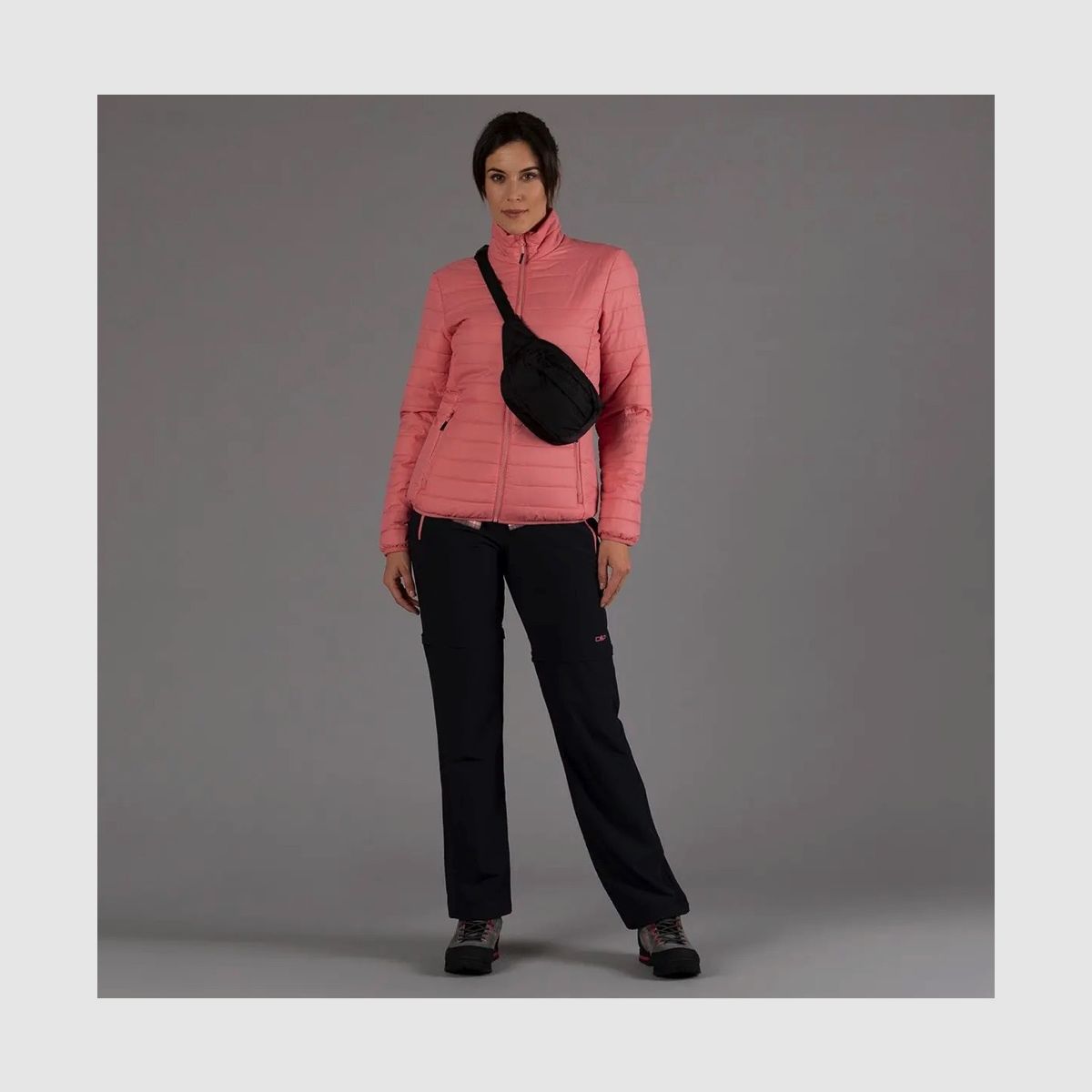 CMP Damen-Zip-Off-Trekkinghose Schwarz