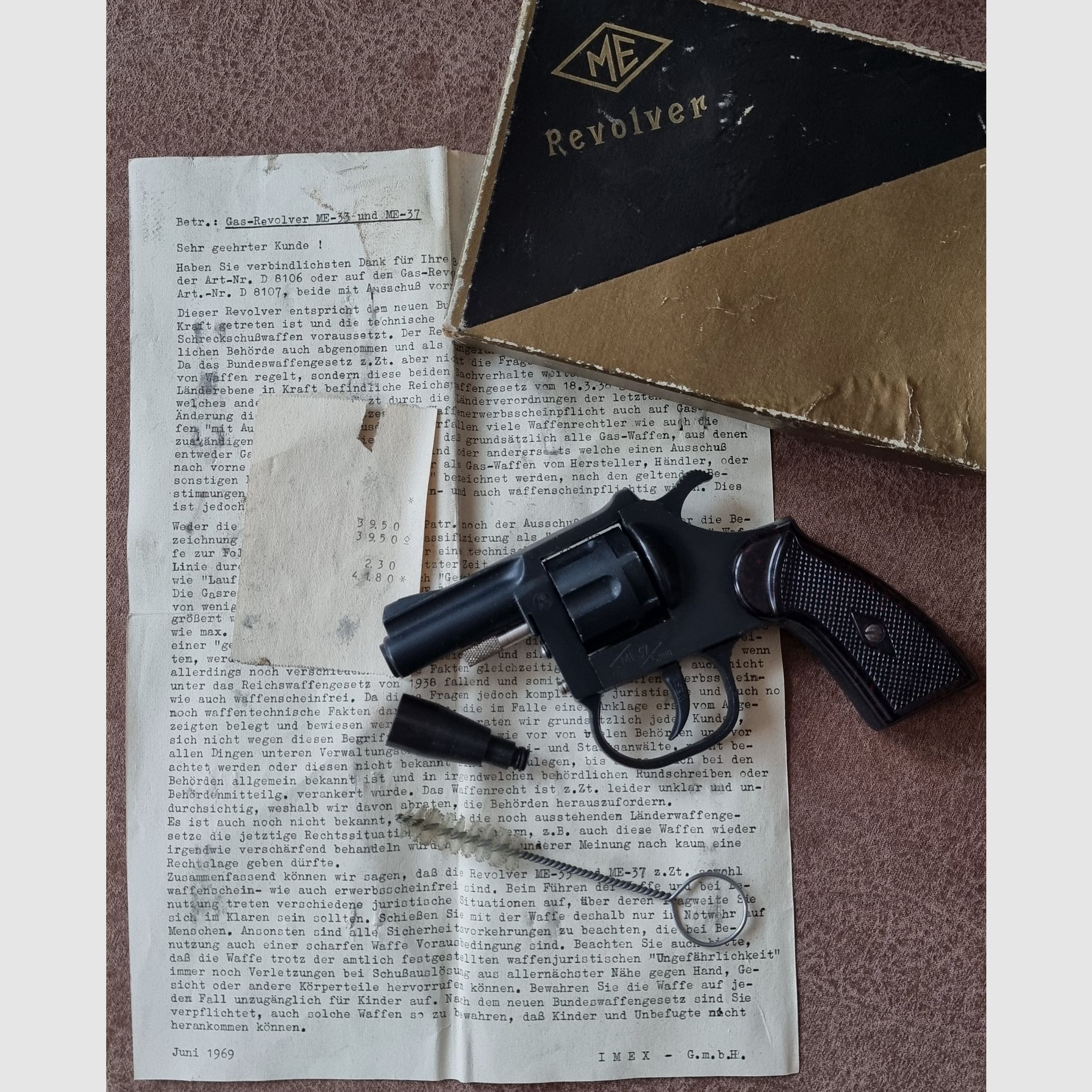 ME 37, blued from 1969, complete with accessories