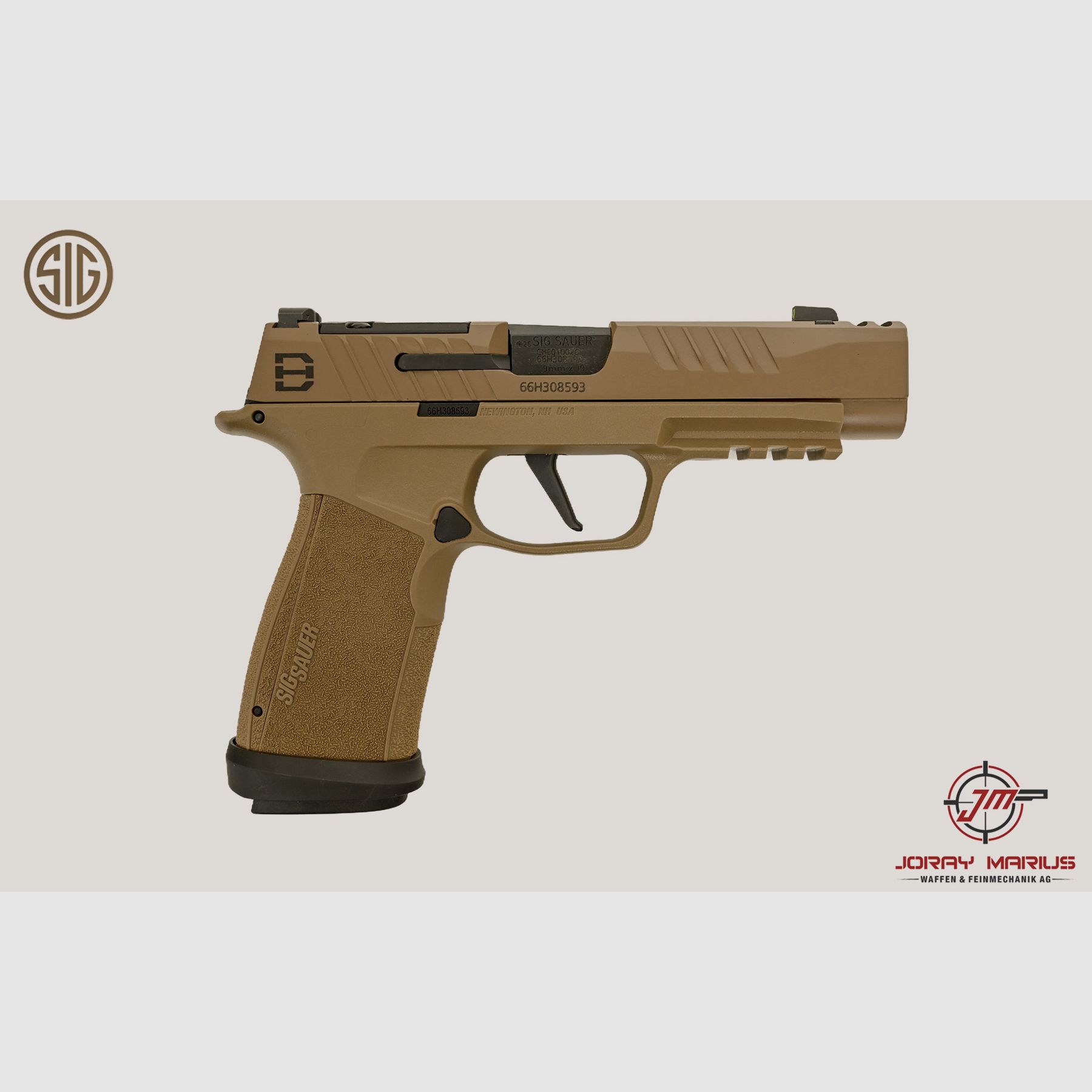SIG Sauer P365 FUSE DH3 Comp Coyote 9mm Para, Bild 1 von 3