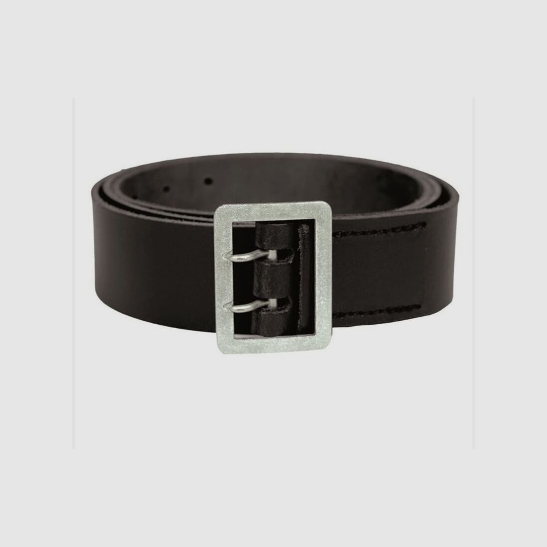Ceinture en cuir de police 2-boucles noire 100 cm