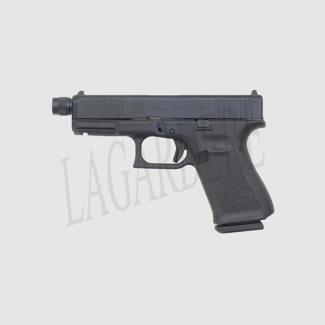 GLOCK 19 GEN. 5 MOS LAUF FILETIERT 13,5X1 (PISTOLE)