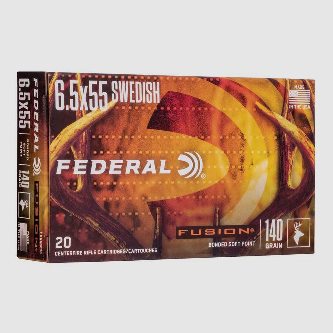 6.5x55 Fusion 9.1g/140grs. Federal Ammunition