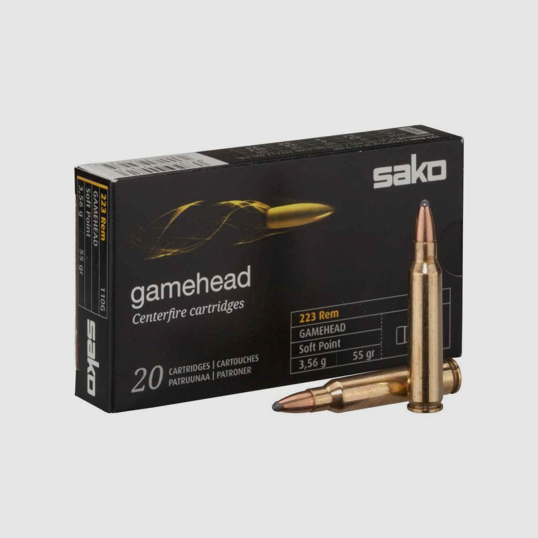 SAKO 223 REM GAMEHEAD 50 GRS / 3.2G 20 PCS