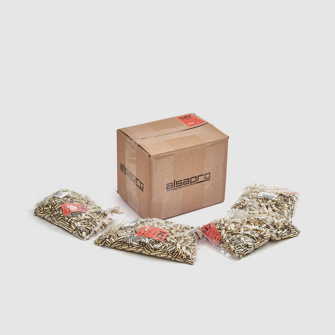 PACK: Alsa Pro Cartridges 9mm / .355 – 147gr. FMJ RN – 2000 pcs/box (82-490147 X 4), image 2 of 3