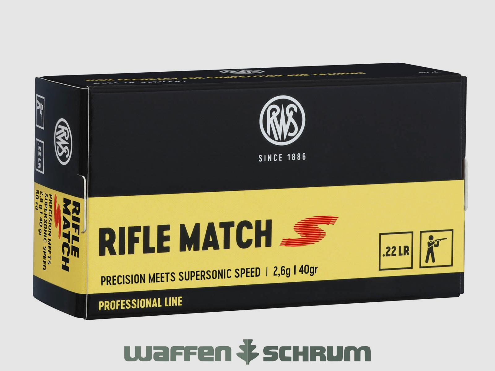 RWS Rifle Match S 2,6g - 40gr. .22lr