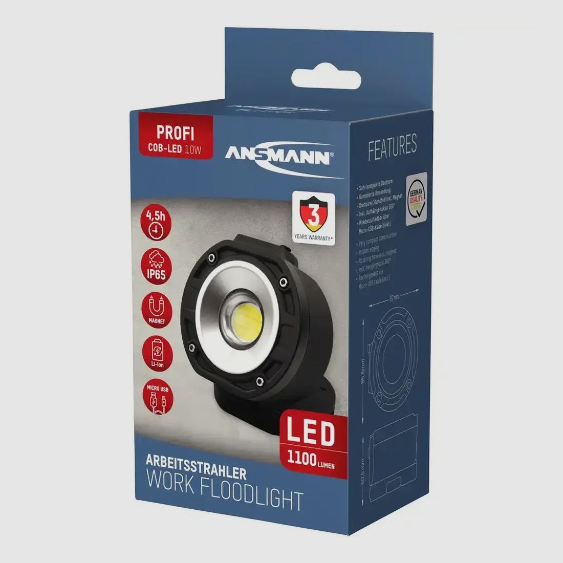 Ansmann LED-Strahler FL 1100R Pocket