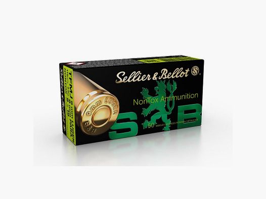 S&B 9mm Nontox TFMJ 115Grs.