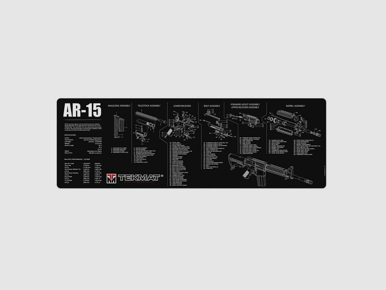 TekMat Waffenreinigungsmatte - AR15