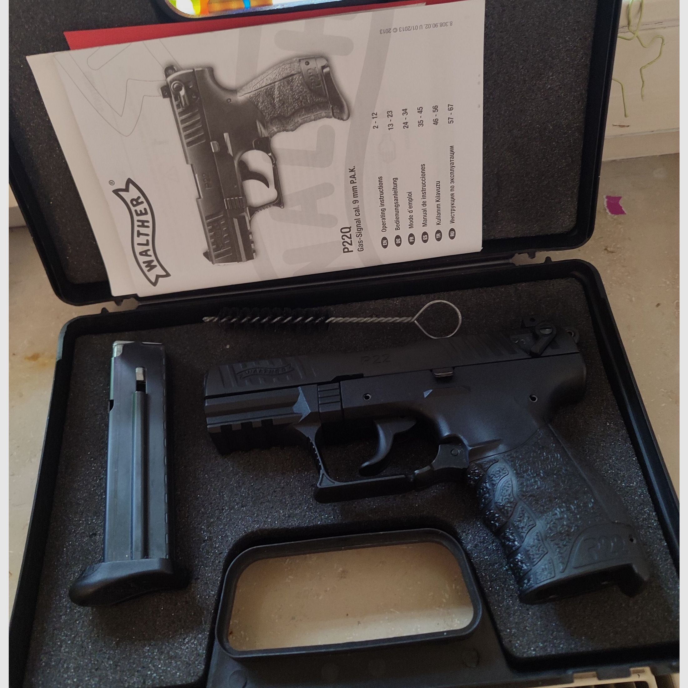 Walther P22Q Schreckschuss Pistole 9mm P.A.K. schwarz