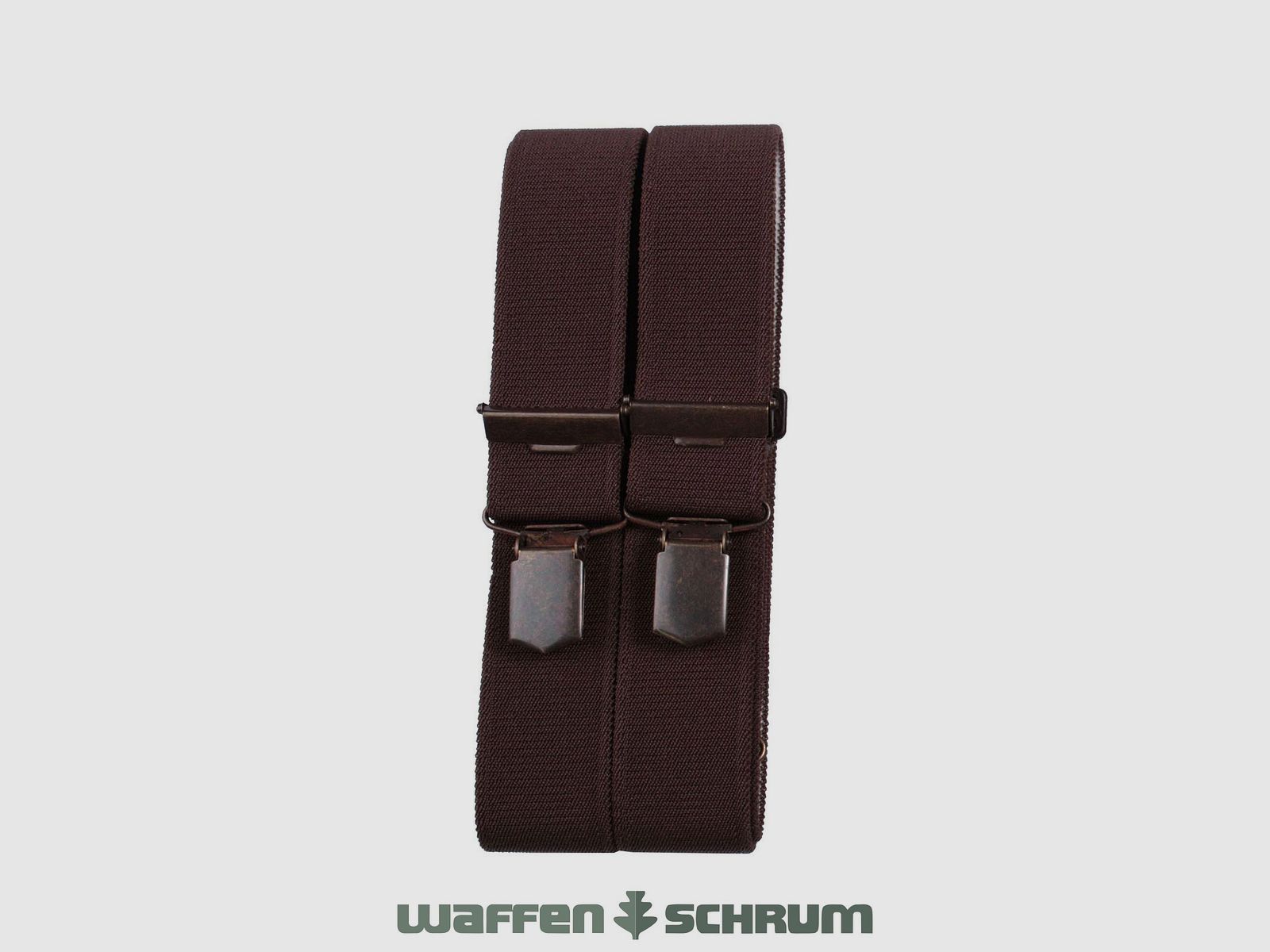 Foresta suspenders with clip 120x3.5cm brown