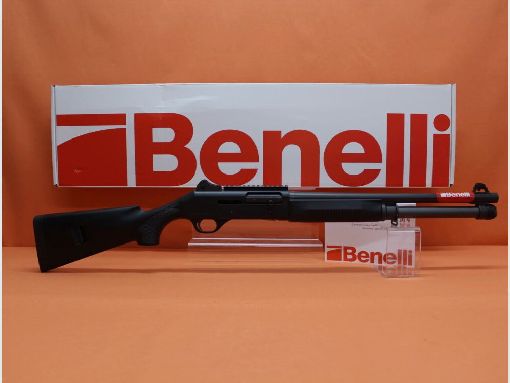 Benelli Ha.Flinte 12/76 Benelli M4 Super 90 MC 18,5"/47cm Lauf/ Multichoke/ Festschaft/ Ghost-Ring-Sight