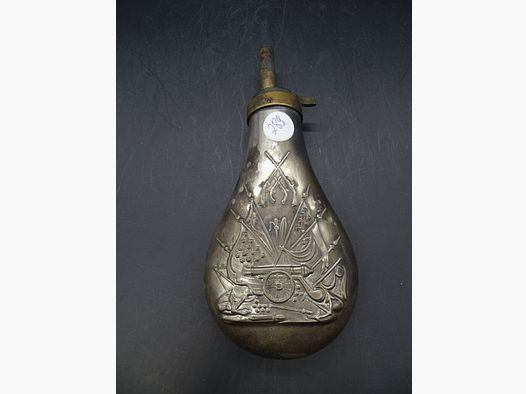 Pulverfüller Pulverflasche versilbert