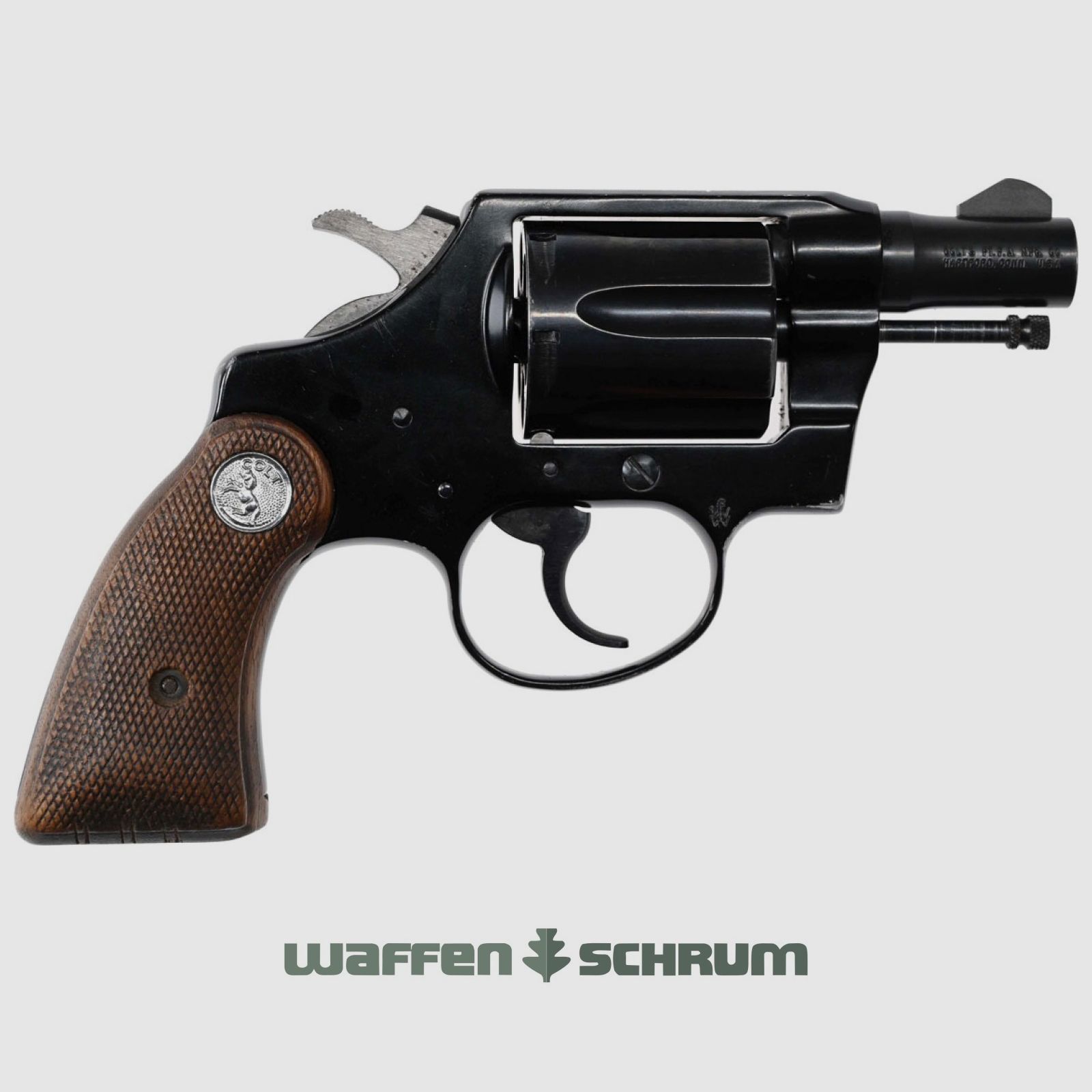 Colt Agent .38 Special, skórzany holster Radar, oryginalne pudełko LL: 2 cale