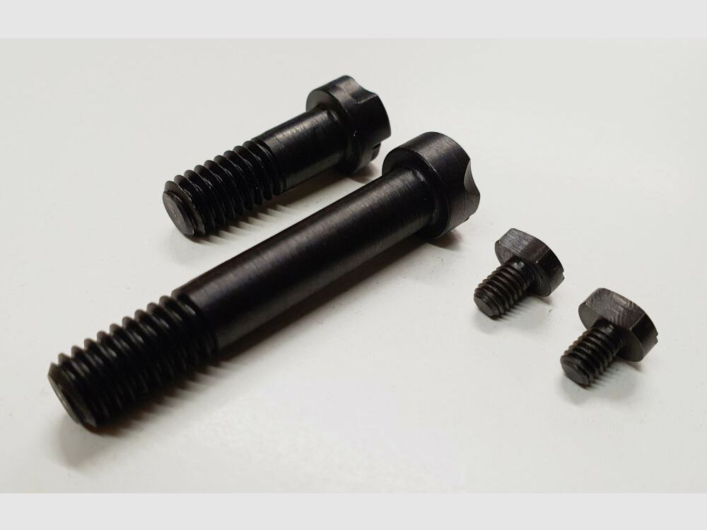 Schwaben Arms GmbH Set di viti Mauser K98 2x vite di sistema / vite di cassa (corta/lunga) 2x vite di sicurezza