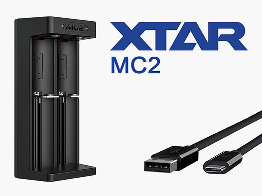 Xtar MC2 Ladegerät für 16340-21700 Akkus