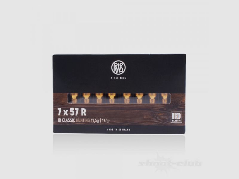 RWS ID CLÁSICO DE CAZA - 7X57R 117GRS. - 20 DISPAROS
