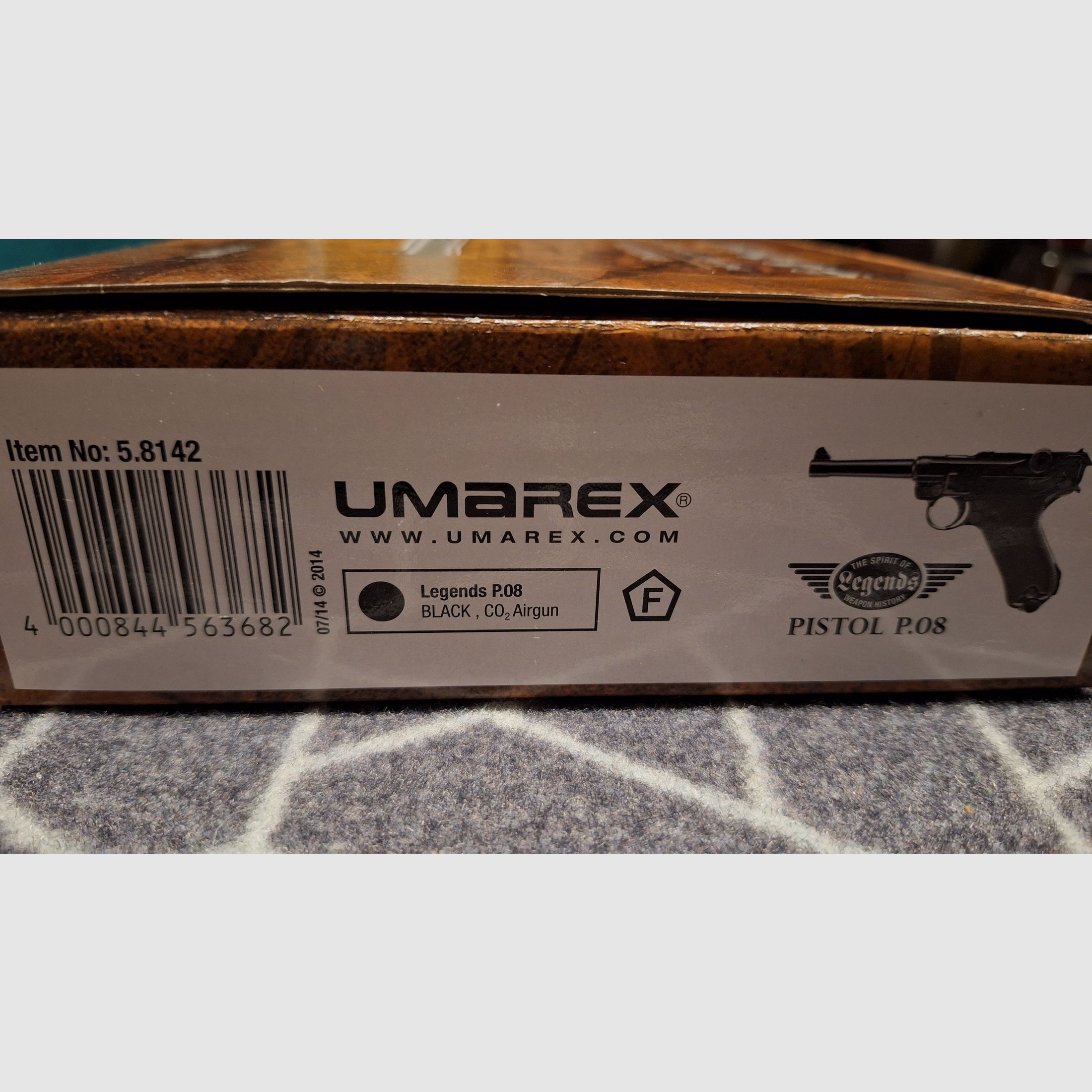 Legends Pistol P08 - 4.5 mm Co2 metal version blowback - NEW!