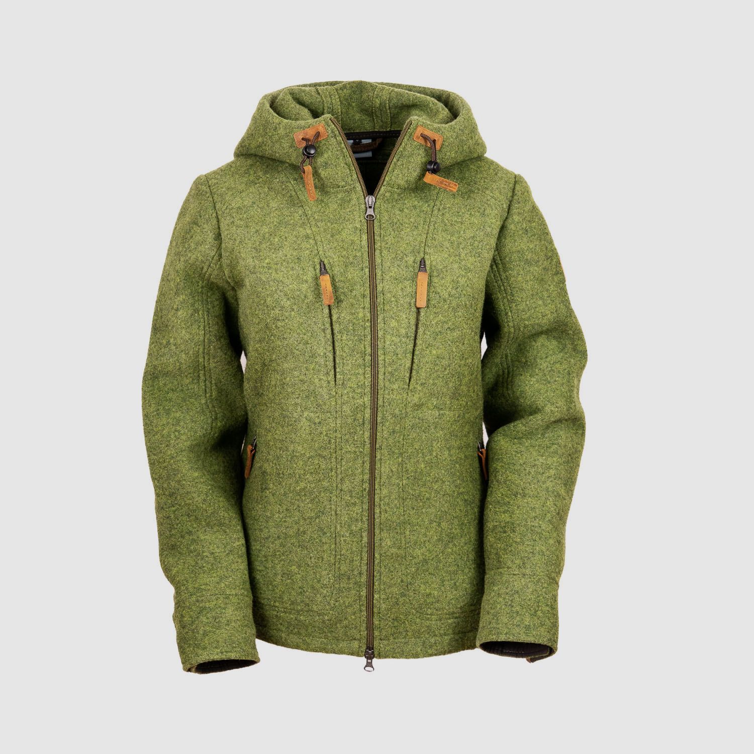Lodenfleecejacke "Kapuzenwally" Mod. 2023, Flechte