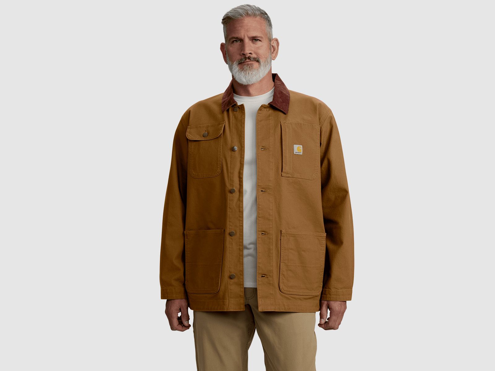 Carhartt Iconic C01 Rugged Flex™ Duck Chore Coat Men Carhartt Brown S