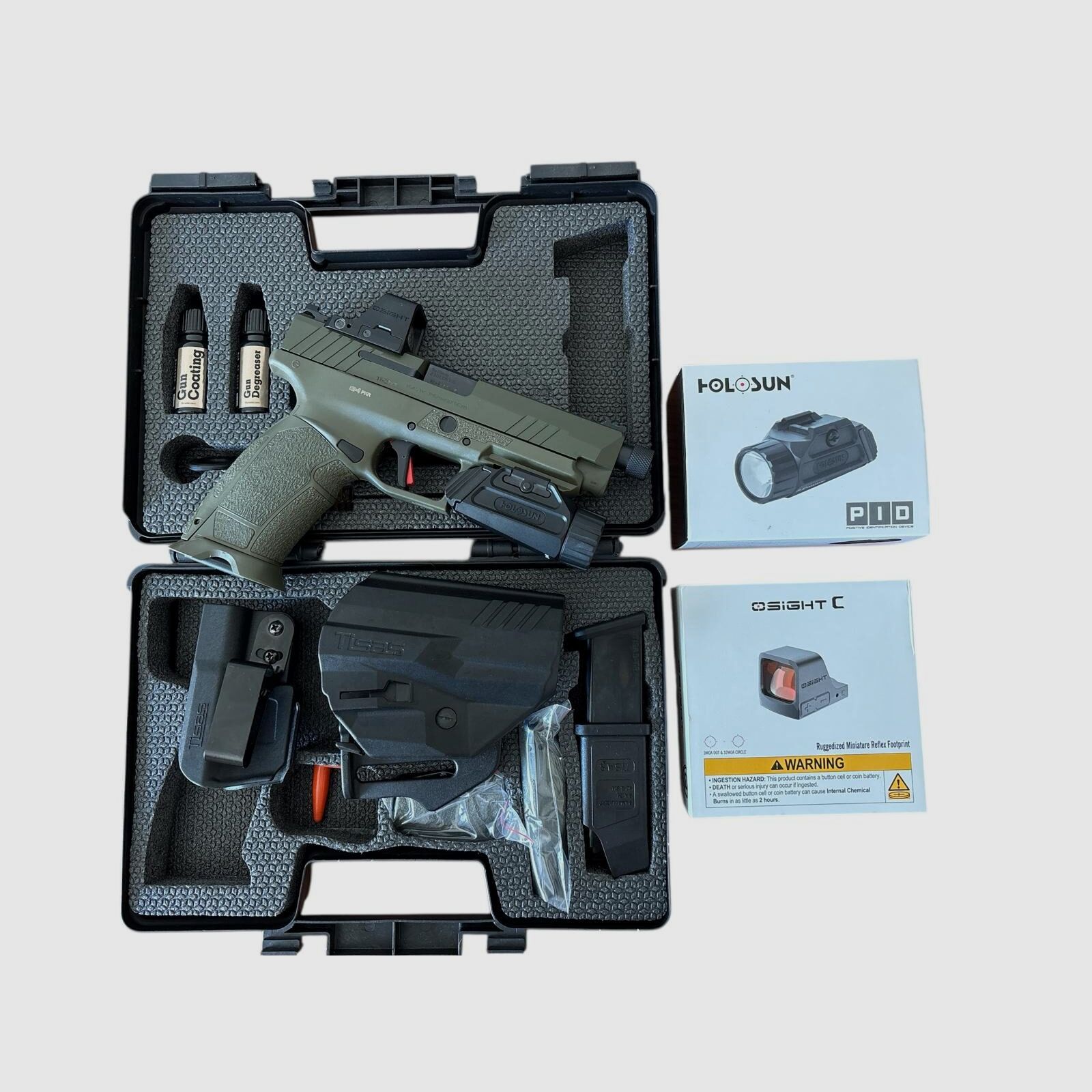 TISAS PX-9 Tactical TH Green inkl. Osight C und Holosun P.ID, Bild 3 von 6