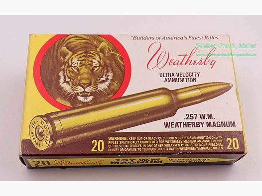 Weatherby - USA Cartouches de fusil .257WBY.Mag