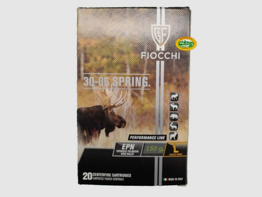 FIOCCHI Munition Kal.30-06 Geschoss EPN 150gr.