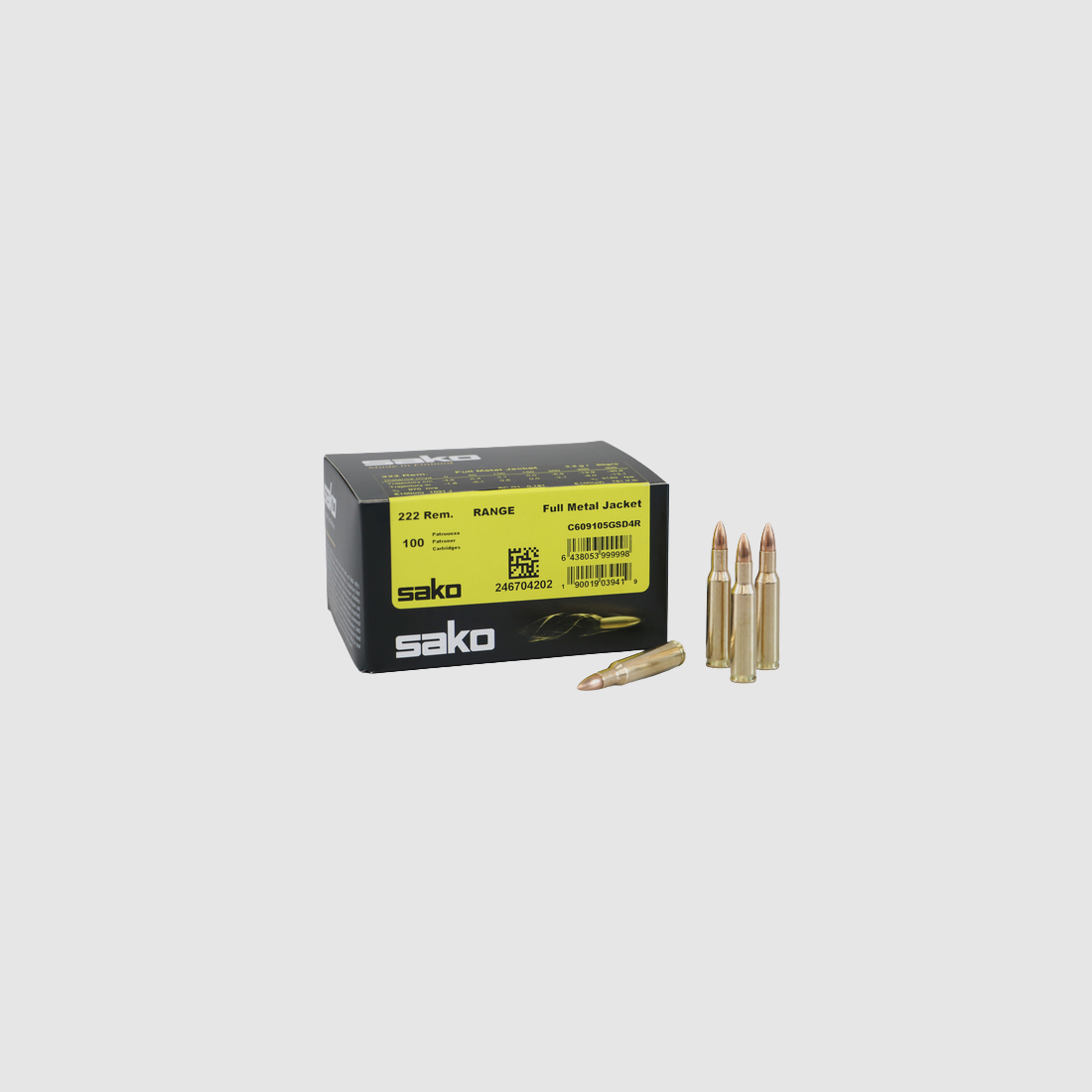 Sako Speedhead Range FMJ | 222 Rem | 3,2g/50gr | 50stk