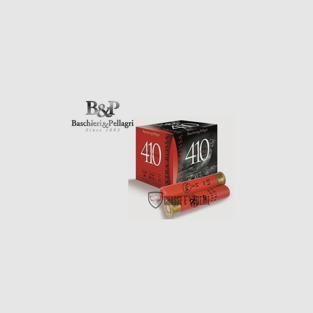 25 Patronen B&P Extra Rossa 410 15 g Kal. 36/63,5