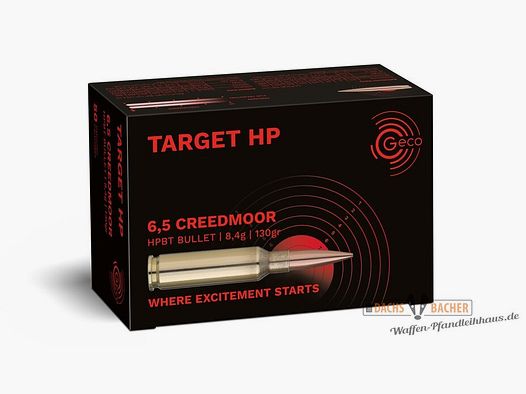 GECO 6,5 Creedmoor TARGET HP 8,4g/130gr 50 Schuß