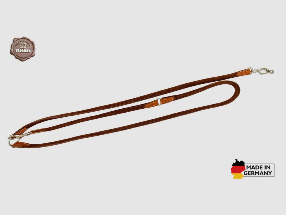 AKAH Umhängeleine aus Yak-Leder Velours