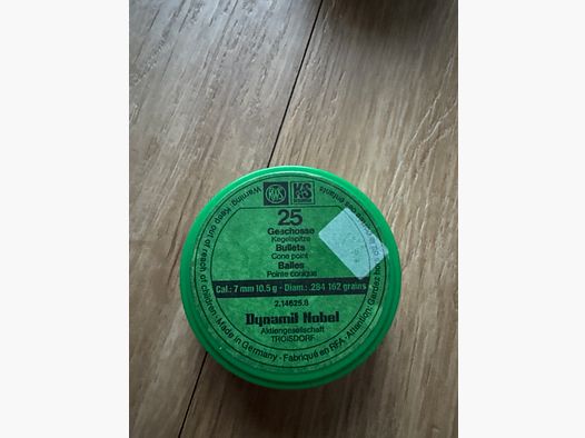 23x RWS Kegelspitz .284 7mm 10,5g 162grs