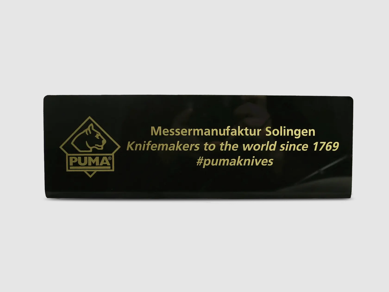 Expositor / Soporte negro "Knifemakers to the world", imagen 2 de 3