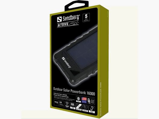 Sandberg Outdoor Solar Power Bank 16,000 mAh