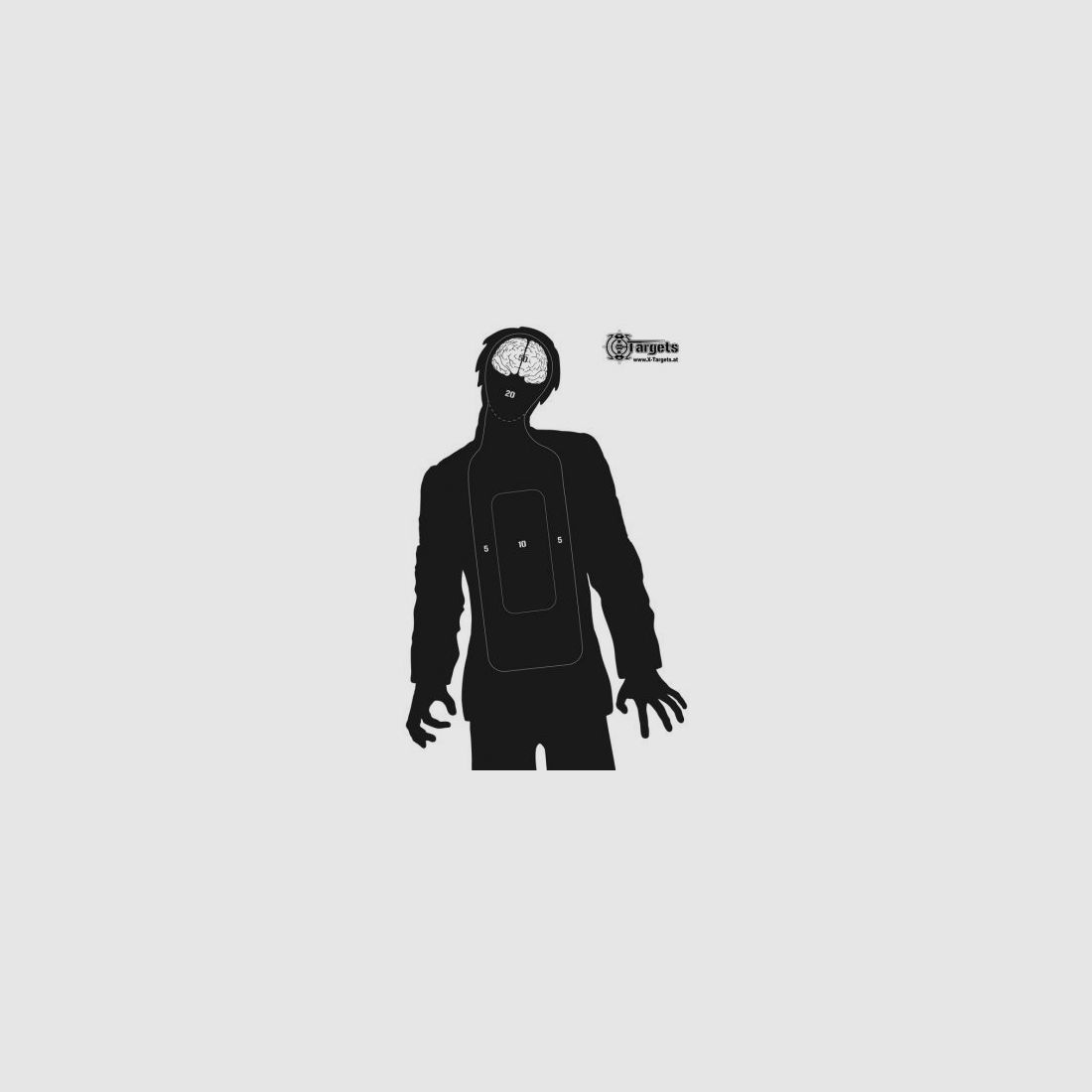 X-Targets – Zombie Silhouette Bersaglio