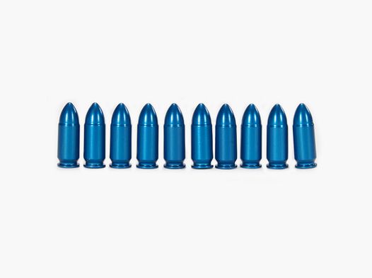 A-Zoom Cartouches Factices en Aluminium Anodisé 9mm 10 Pièces