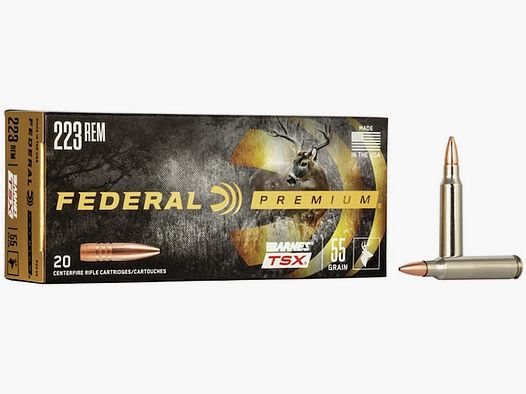 Federal Premium Barnes TSX .223 Rem. 55GR HP 20 patronen