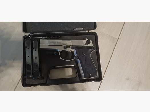 Walther P88 Compact 9mm vernickelt + 2 Magazine