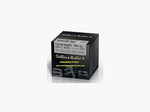 Sellier & Bellot 7.5x55 Swiss FMJ - Vrac (x50)