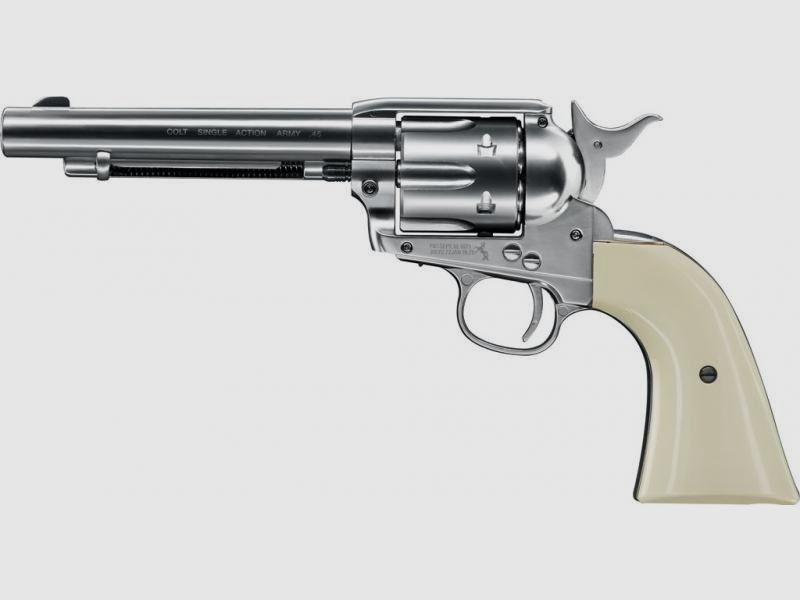 Colt SAA .45-5.5″, Nickel BB